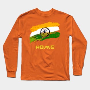Indian Flag home Long Sleeve T-Shirt